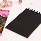 Mini SCRATCH NOTE PAD with wooden stick – size 10cm x 14cm