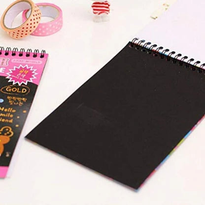 Mini SCRATCH NOTE PAD with wooden stick – size 10cm x 14cm