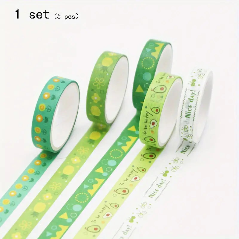 Wahshi Tapes (Mini Set of 5) for Journaling