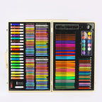 Wooden Box Kids Art Set – 180 Pcs