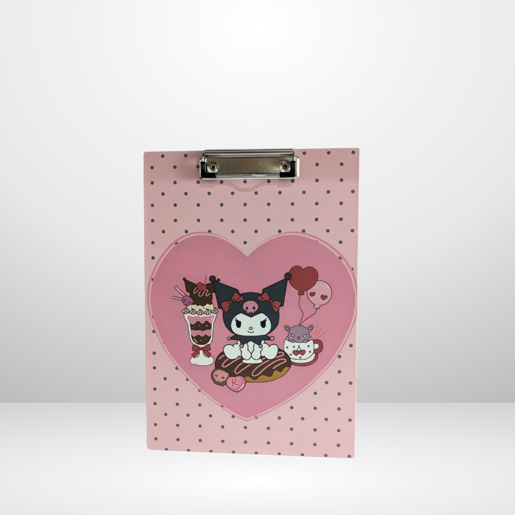 Clip Board Sanrio Character Kuromi for Kids