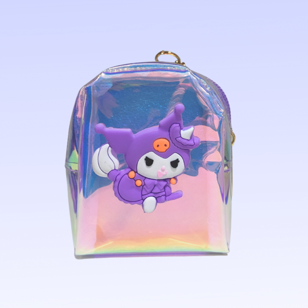 Holographic Mini Coin Purse Keychain