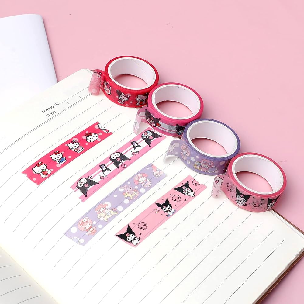 Washi Tape Sanrio line Characters 6 Rolls Pack