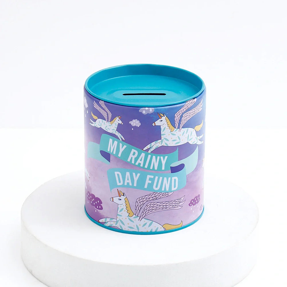 My Rainy Day Fund Tin Money Box