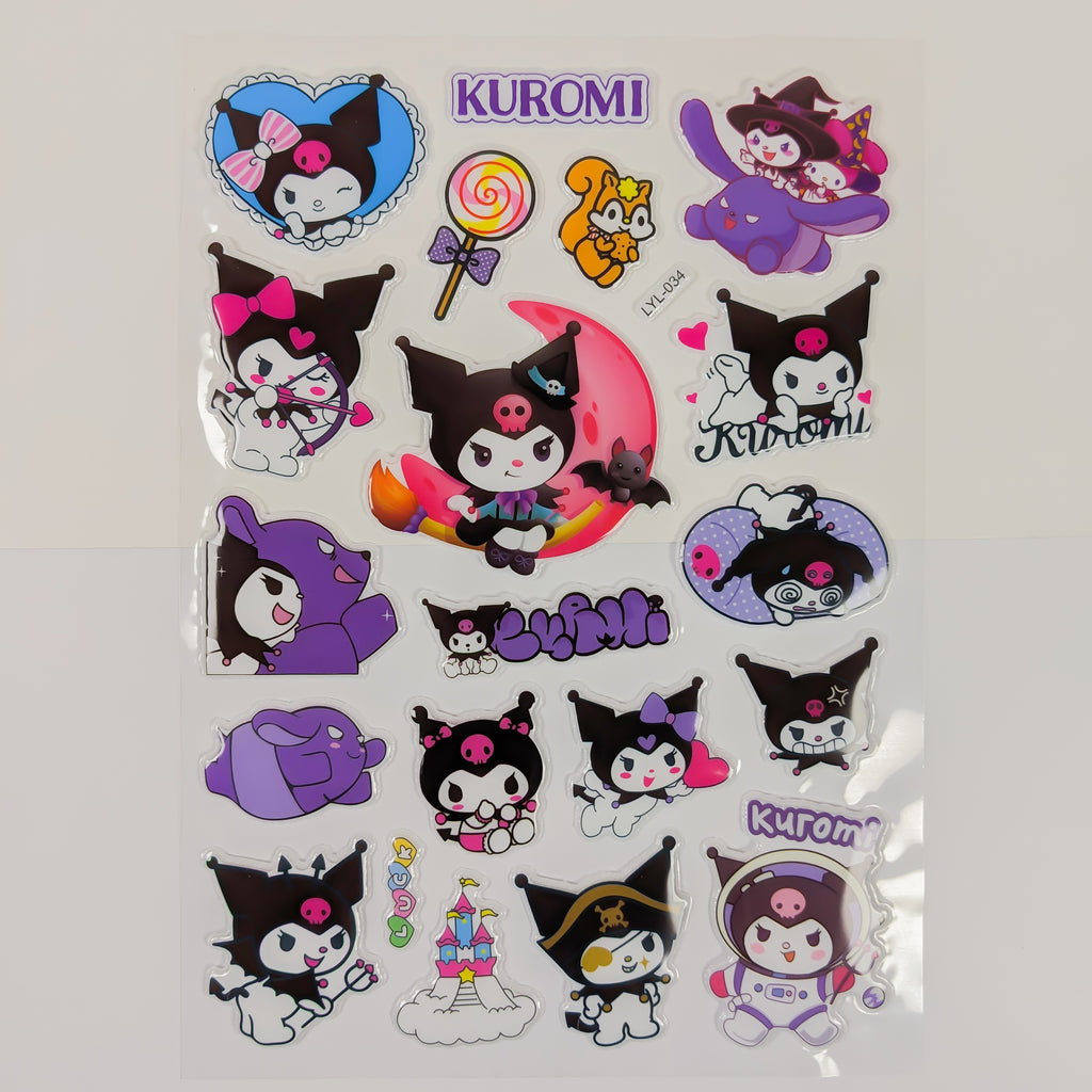 Kuromi Character Stickers – Cute Sticker Pack for Kids