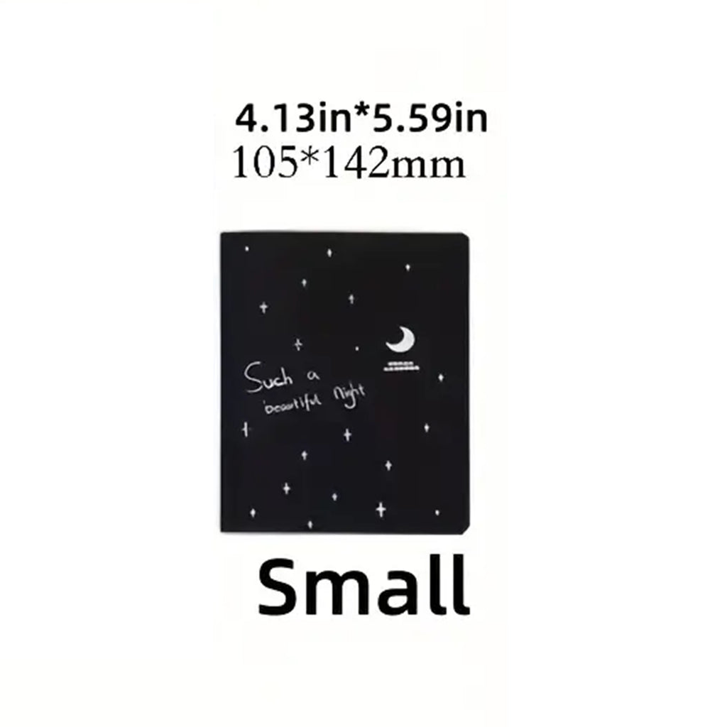Black Cardstock Inner Pages Softcover Notebooks