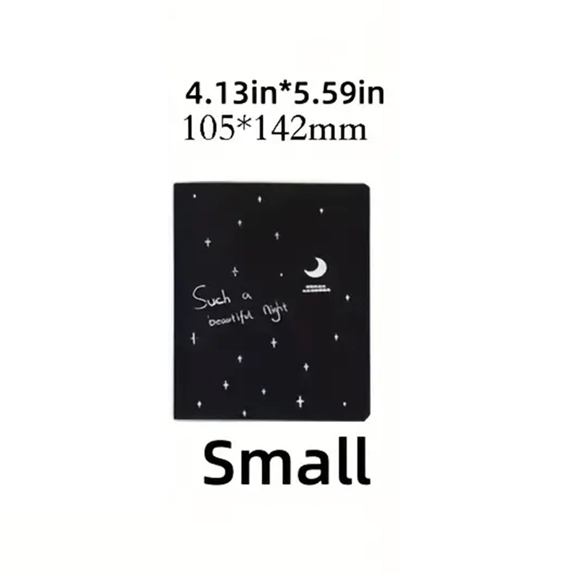 Black Cardstock Inner Pages Softcover Notebooks