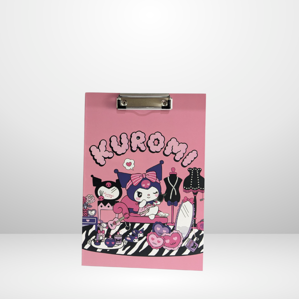Clip Board Sanrio Character Kuromi for Kids