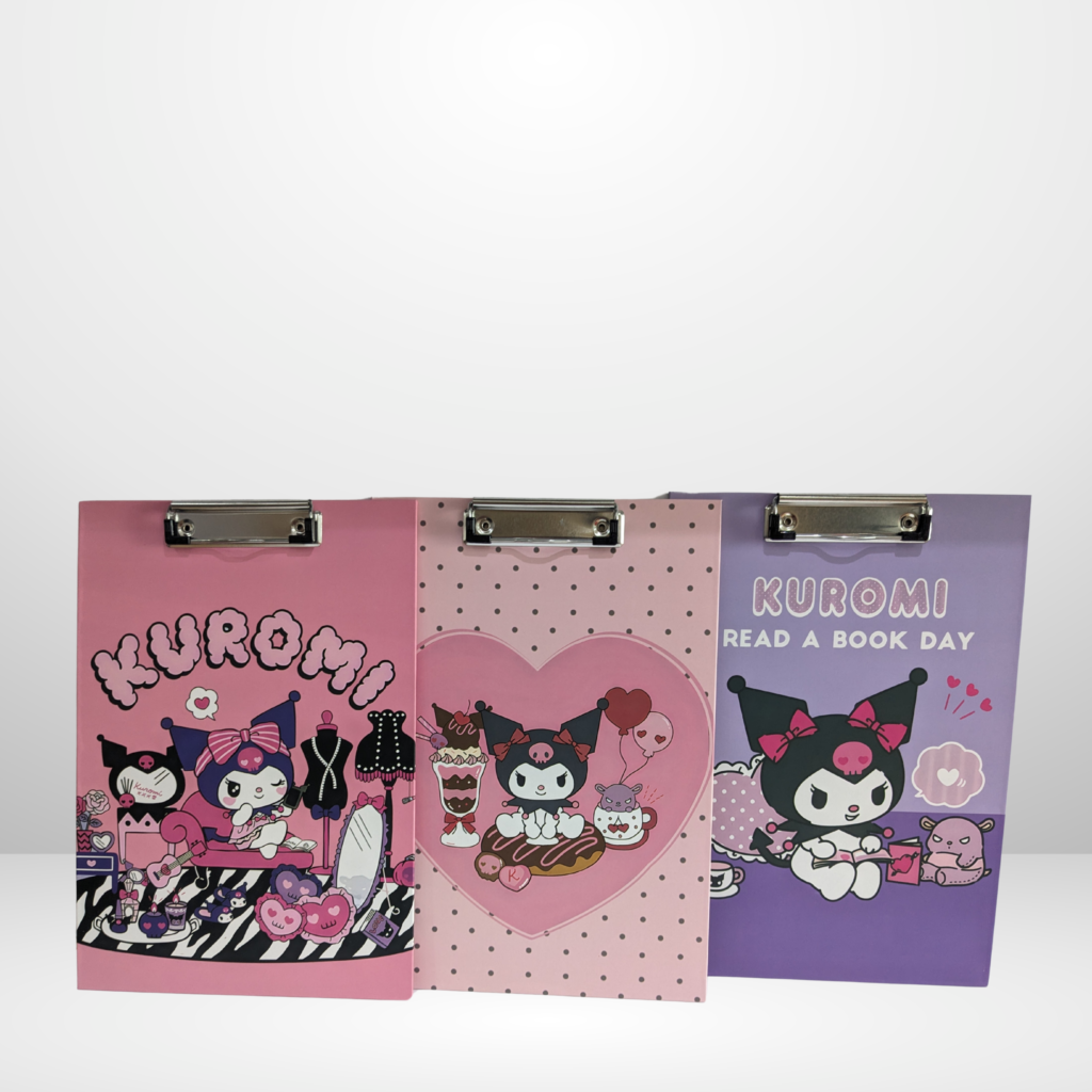 Clip Board Sanrio Character Kuromi for Kids