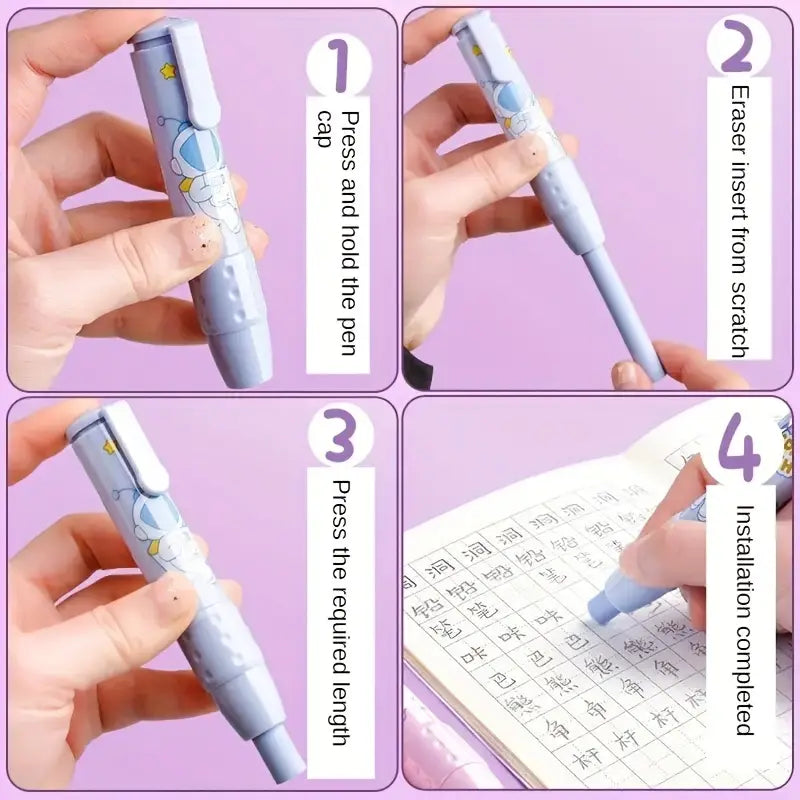 Retractable Press Eraser