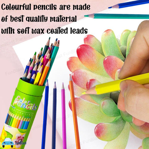 Color Pencils for Drawing and Sketching Colors in a Hard Case
