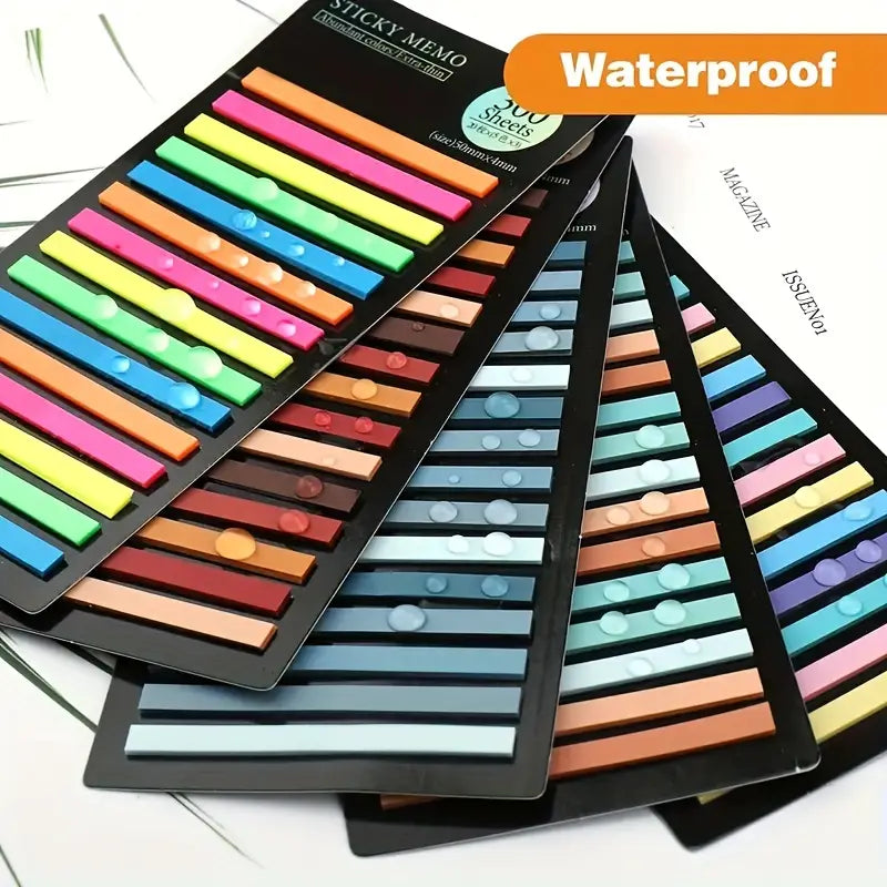 Fluorescent Waterproof Sticky Memo Notes