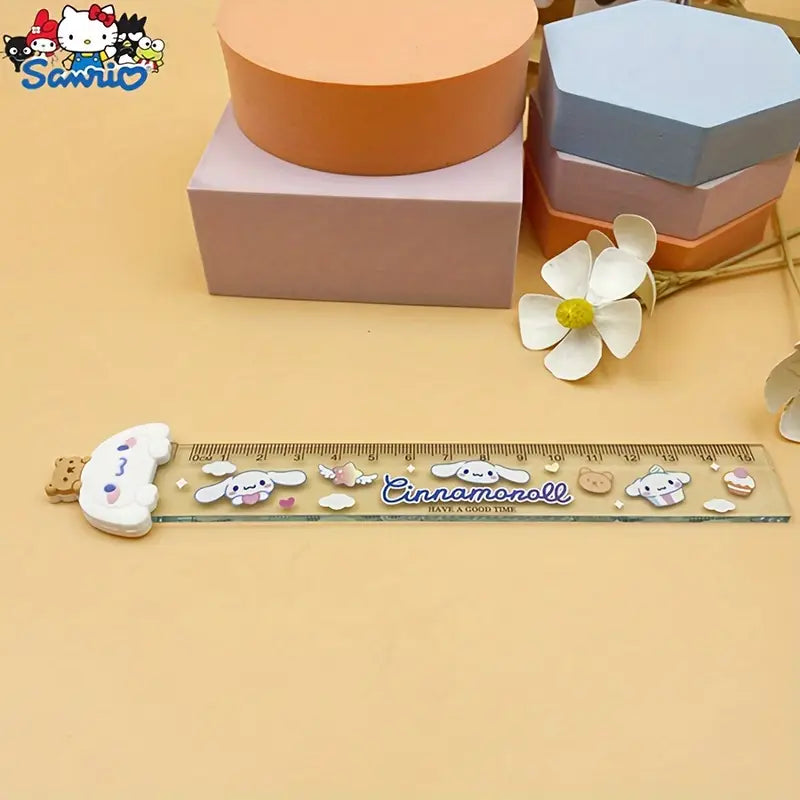 Sanrio Line Kuromi My Melody Hello Kitty Plastic Ruler for Kids