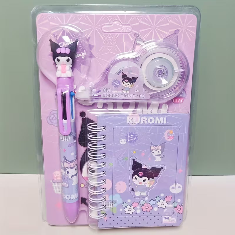 Theme Stationery Set of 3 Pcs (Kuromi/Stitch)