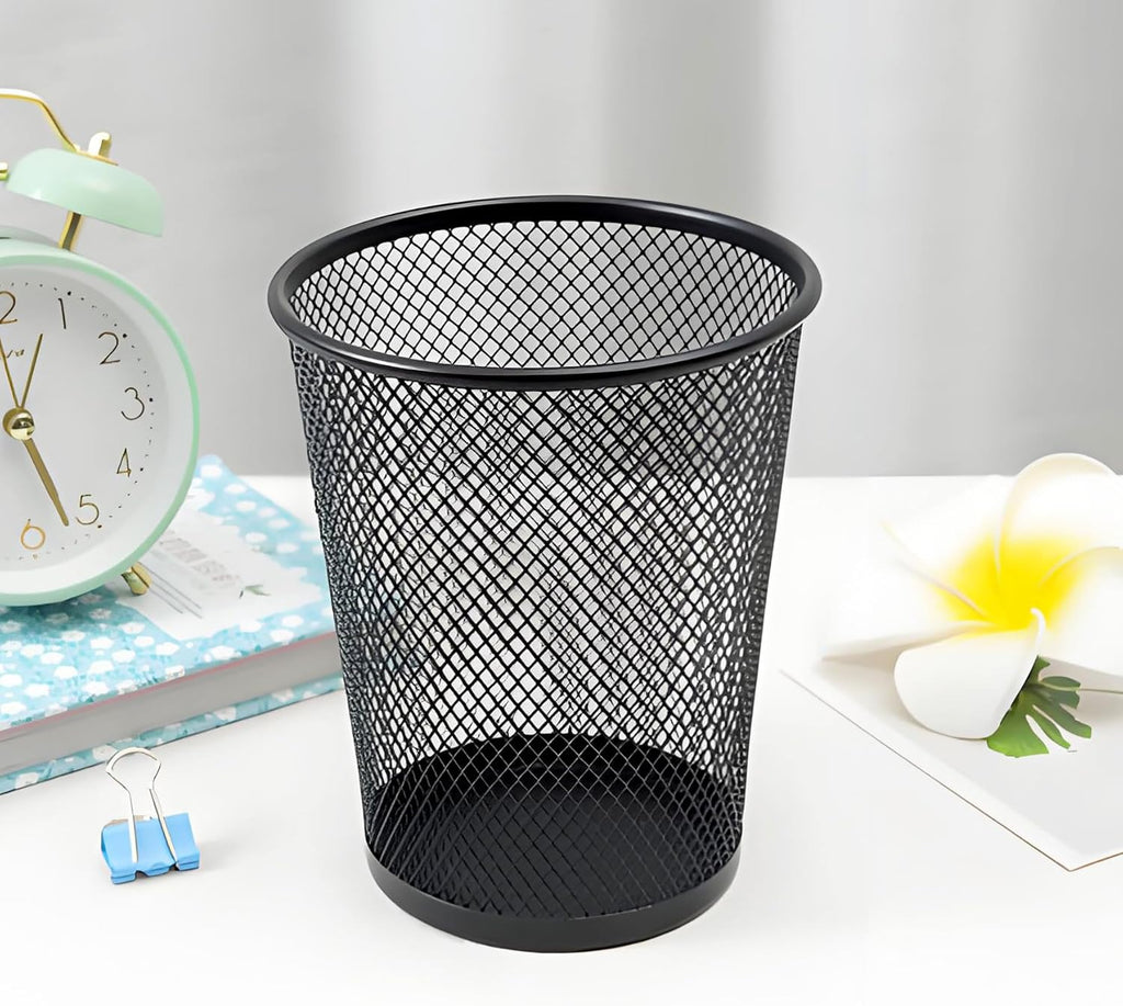 Round Pencil Holder Metal Wire Mesh