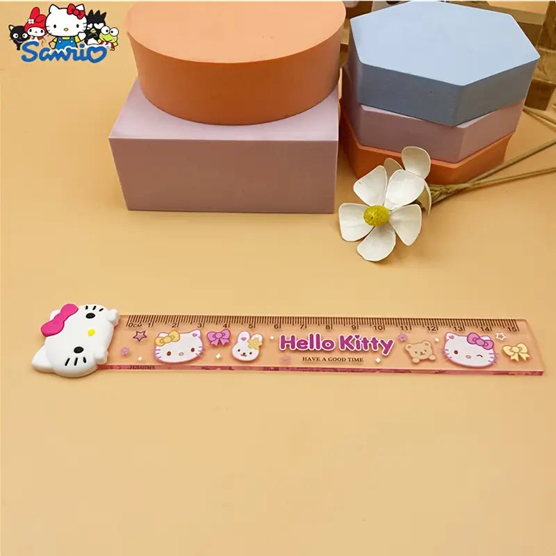 Sanrio Line Kuromi My Melody Hello Kitty Plastic Ruler for Kids