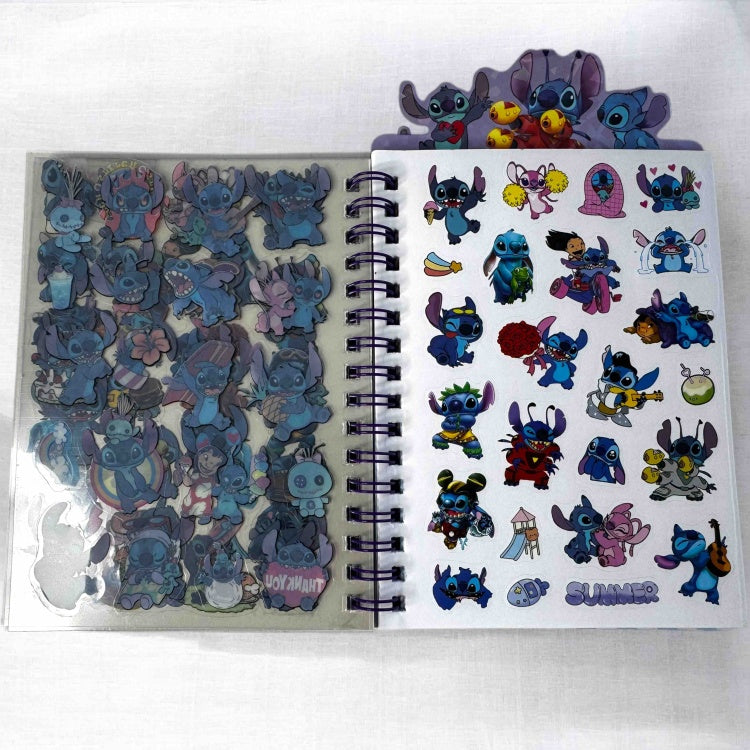 Stitch Spiral Sticker Notebook – Cute Cartoon Cover Journal for Kids & Fans