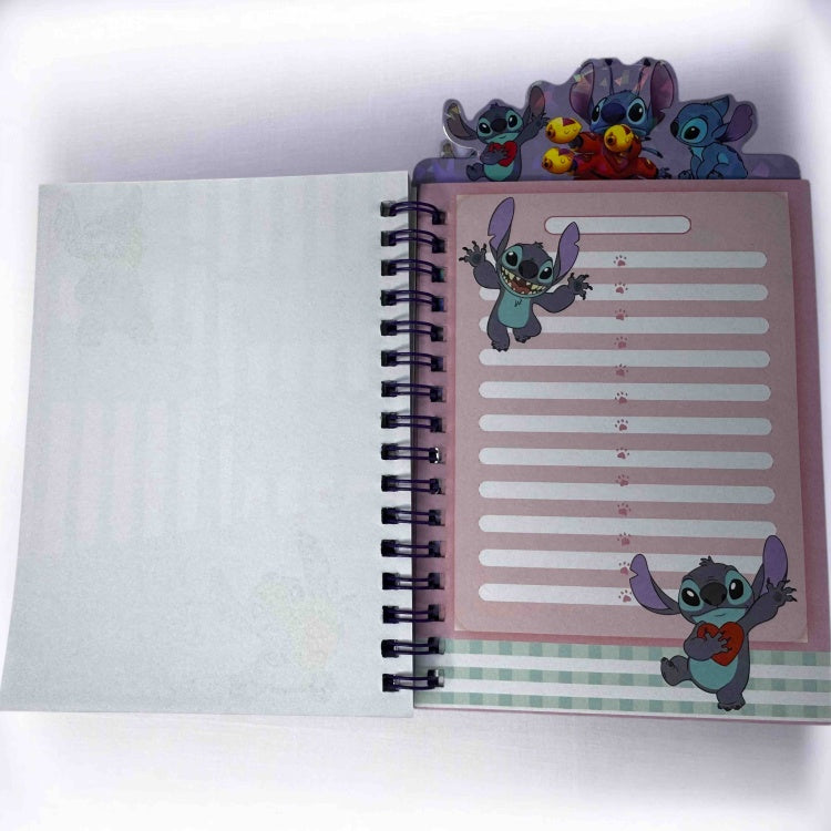Stitch Spiral Sticker Notebook – Cute Cartoon Cover Journal for Kids & Fans