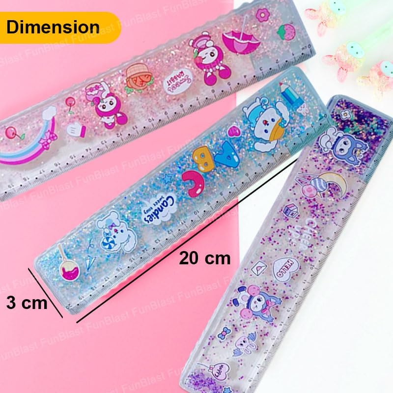Sanrio-line Kuromi My Melody Character Water Ruler 20 cm