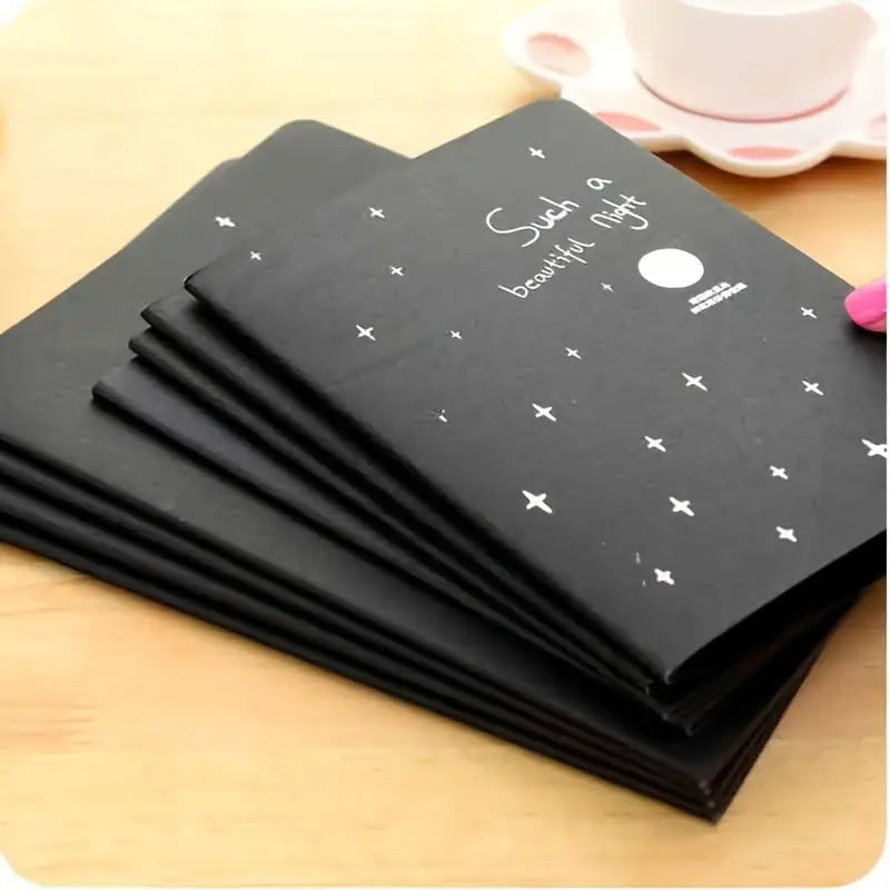 Black Cardstock Inner Pages Softcover Notebooks