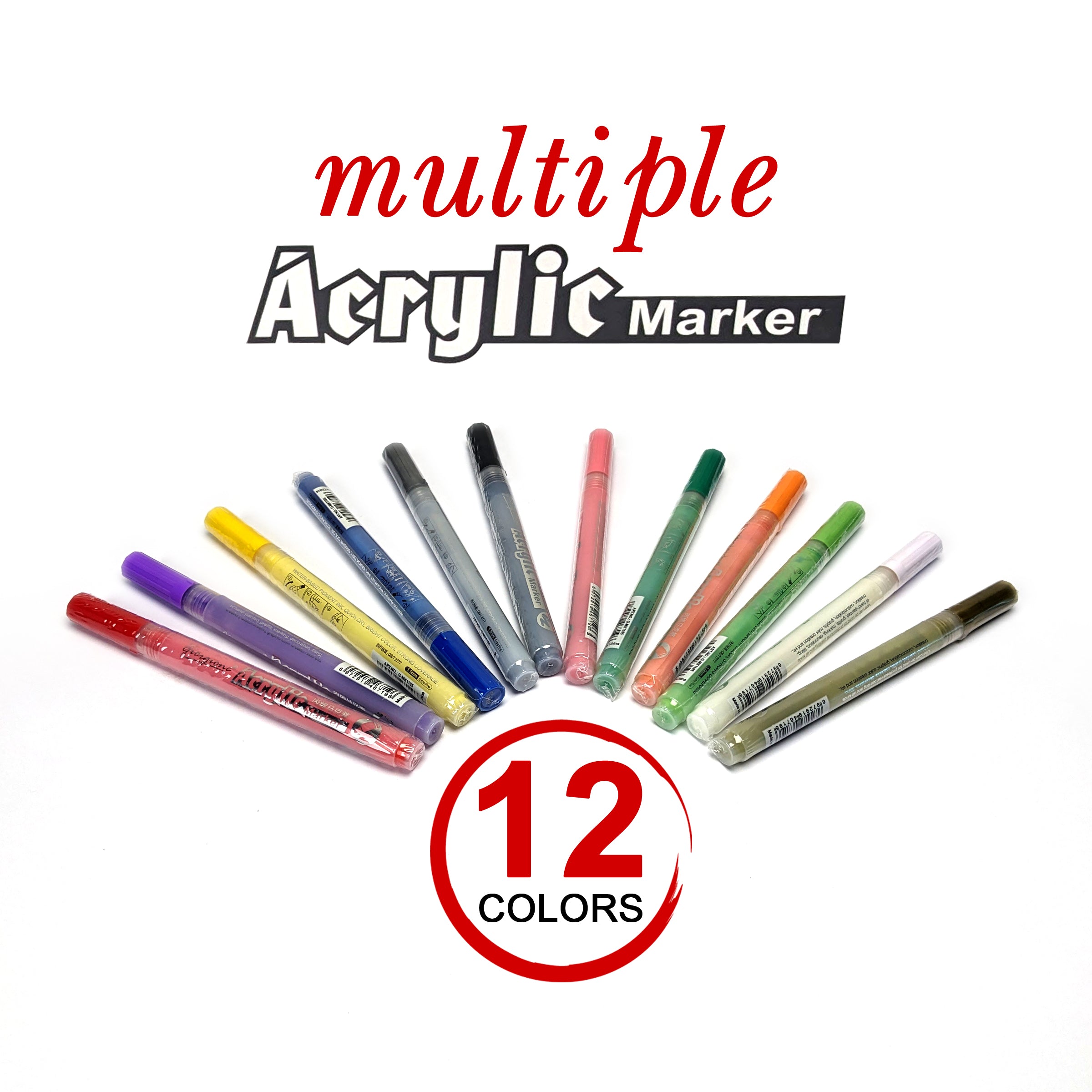 Giorgione Acrylic Markers Pack of 12