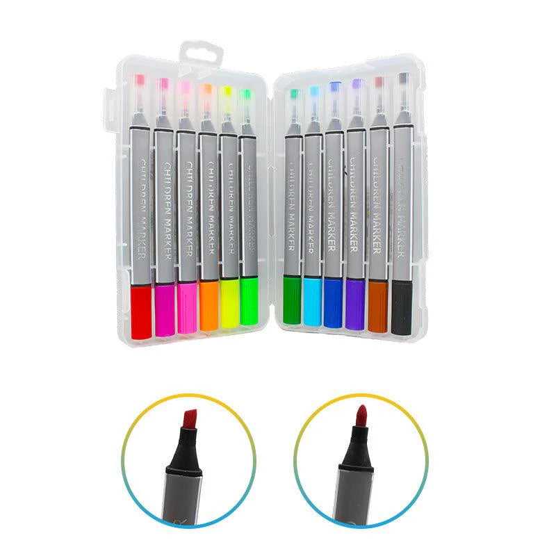 Double Sided Tip Art Markers 18 Colors Set