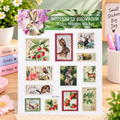 Vintage Retro Journaling Stickers – Butterfly & Nature Theme (2 Sticker Sheets in Pack)