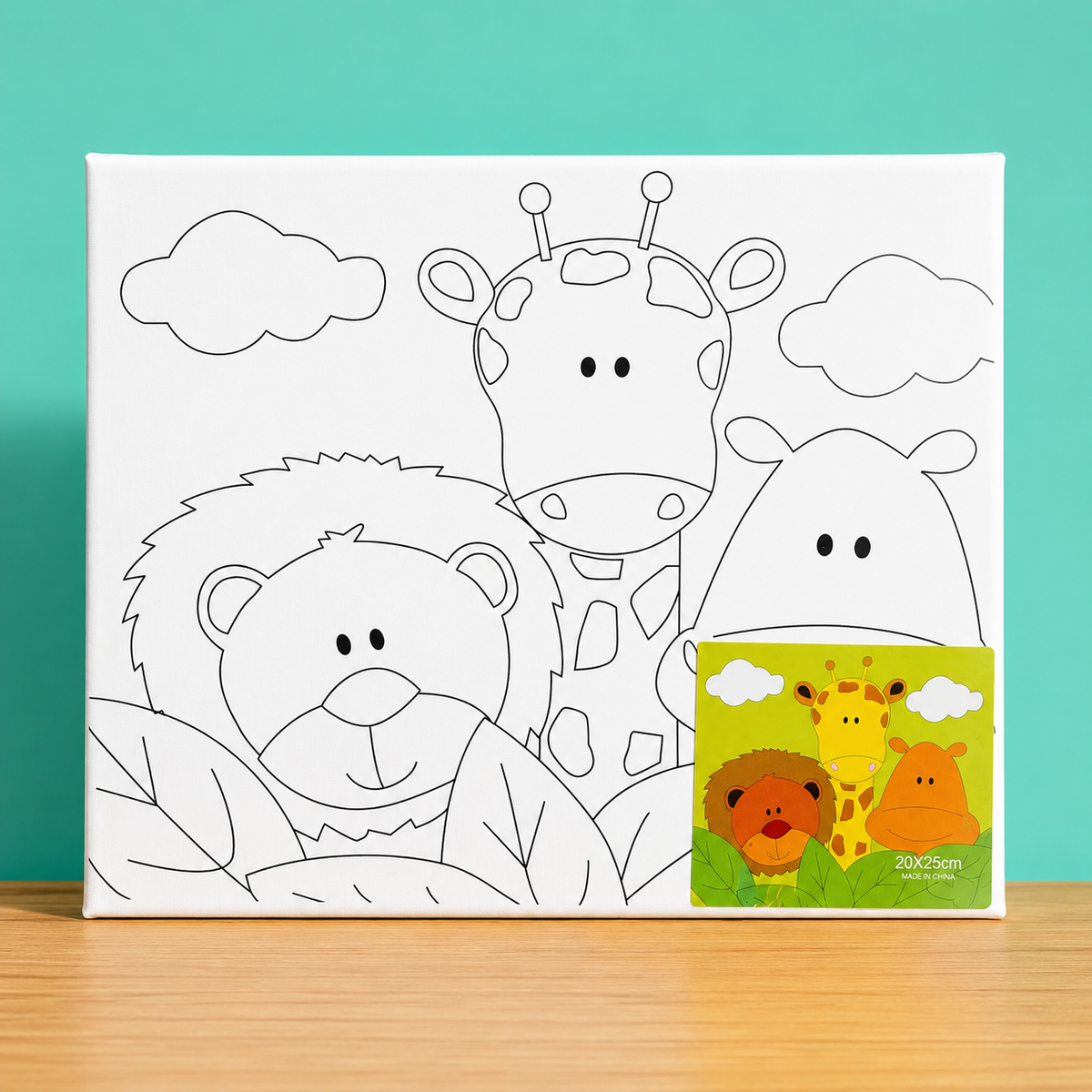 Kids Painting Canvas Kit – 20×25cm