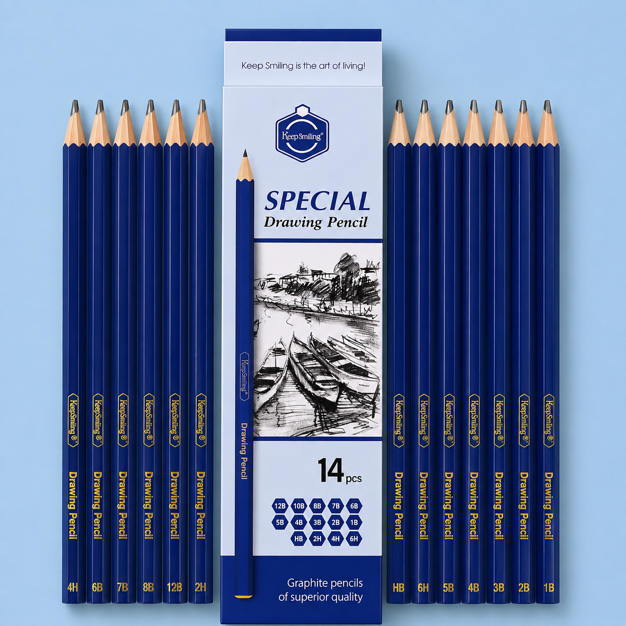 14-Piece Drawing Pencil Pack