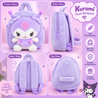 Kuromi Plush Backpack – Cute & Soft Kids Bag