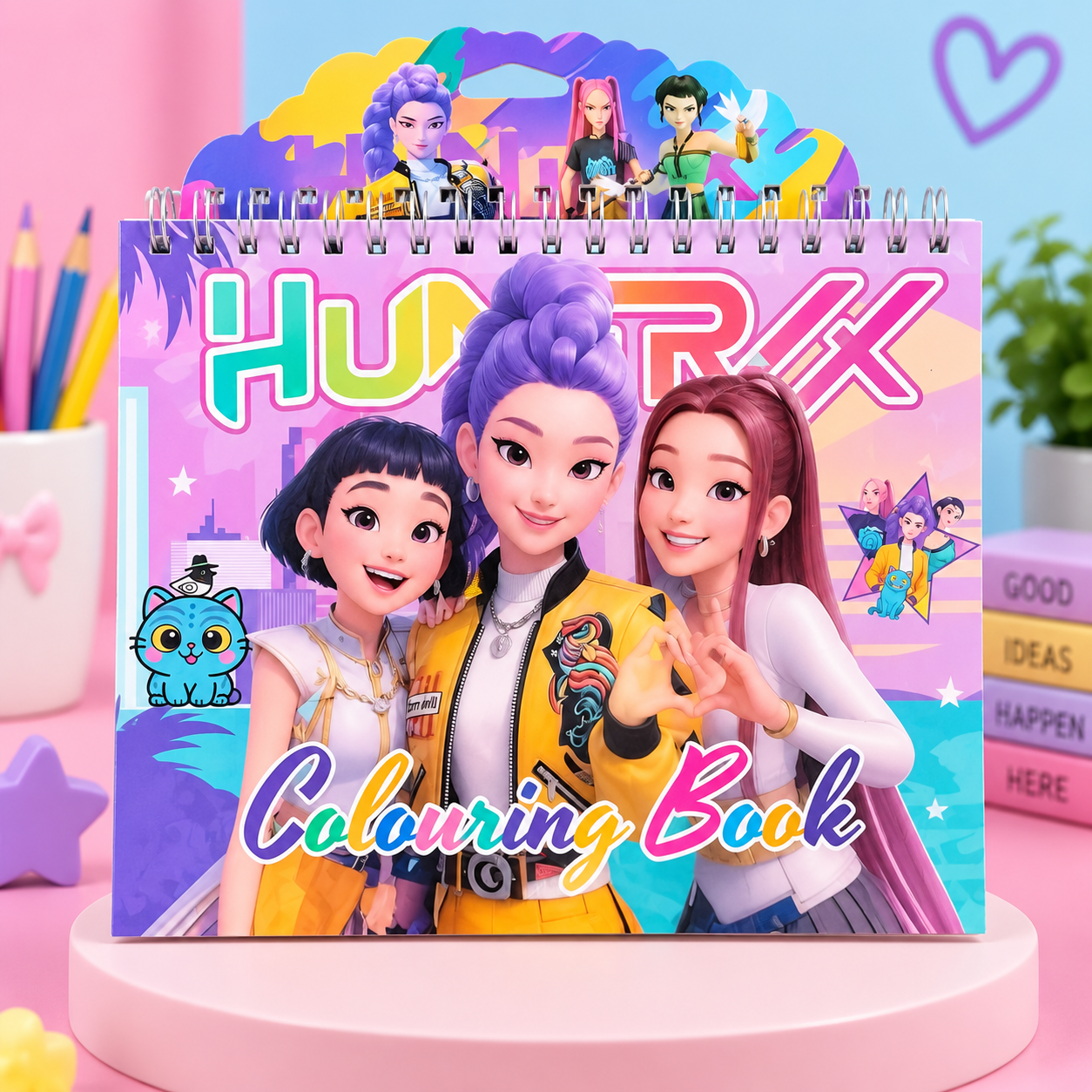 HUNTR/X Colouring Book – Creative Activity Book for Kids