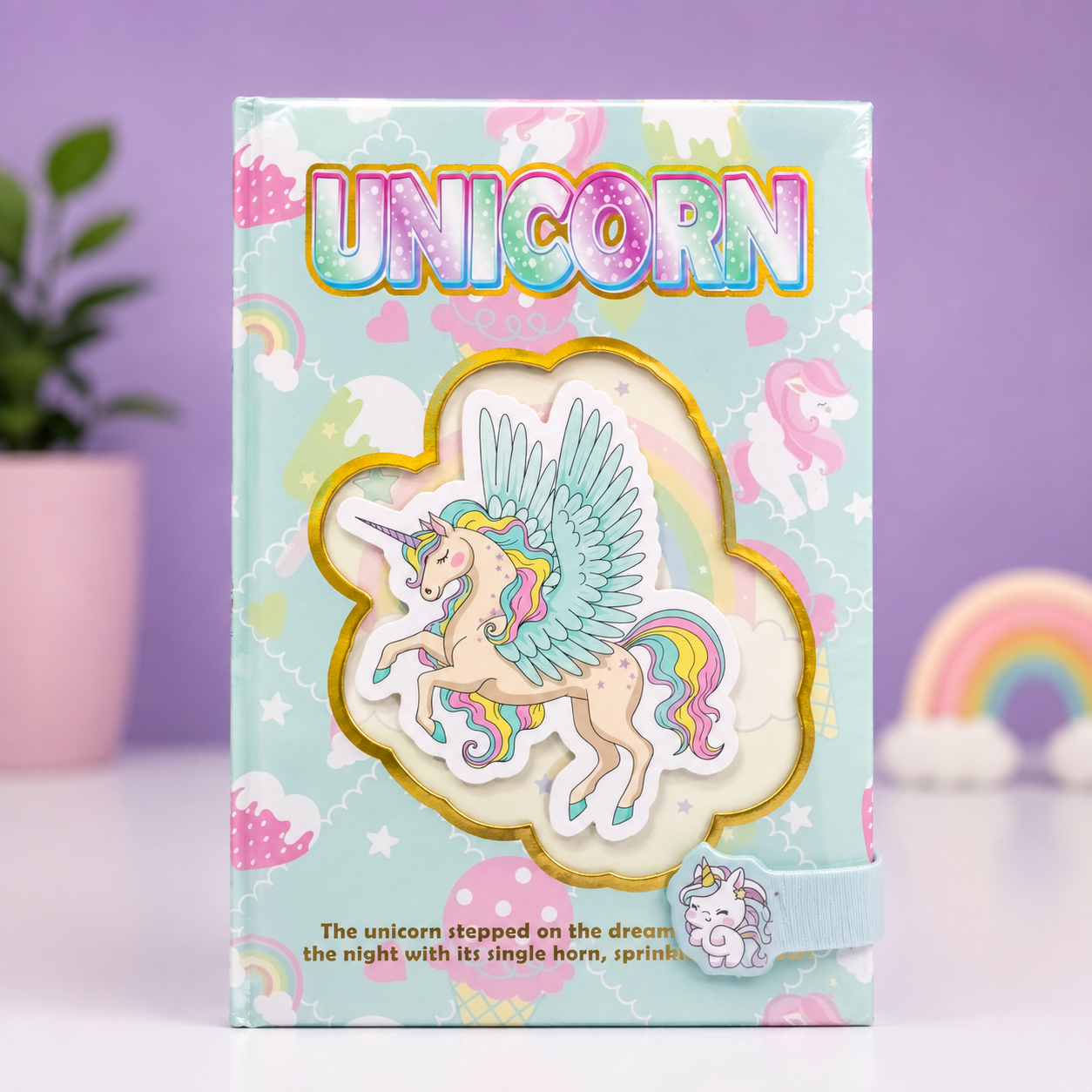 Unicorn Diary for Kids  A5 Size