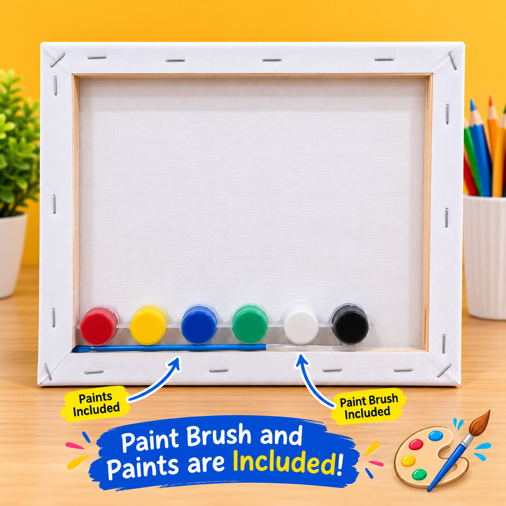 Kids Painting Canvas Kit – 20×25cm