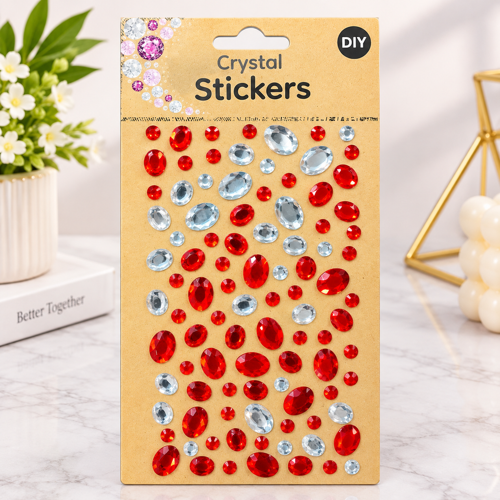Crystal Stickers – Colorful DIY Gem Stickers