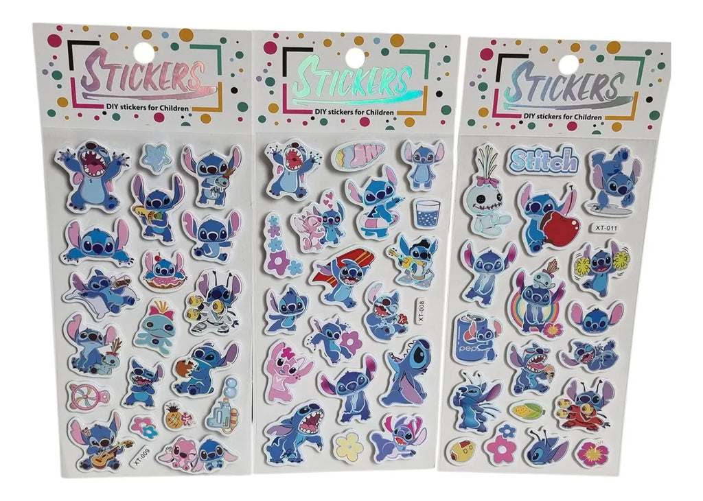 Stitch DIY Sticker Set for Kids – Cute Cartoon Sticker Sheets