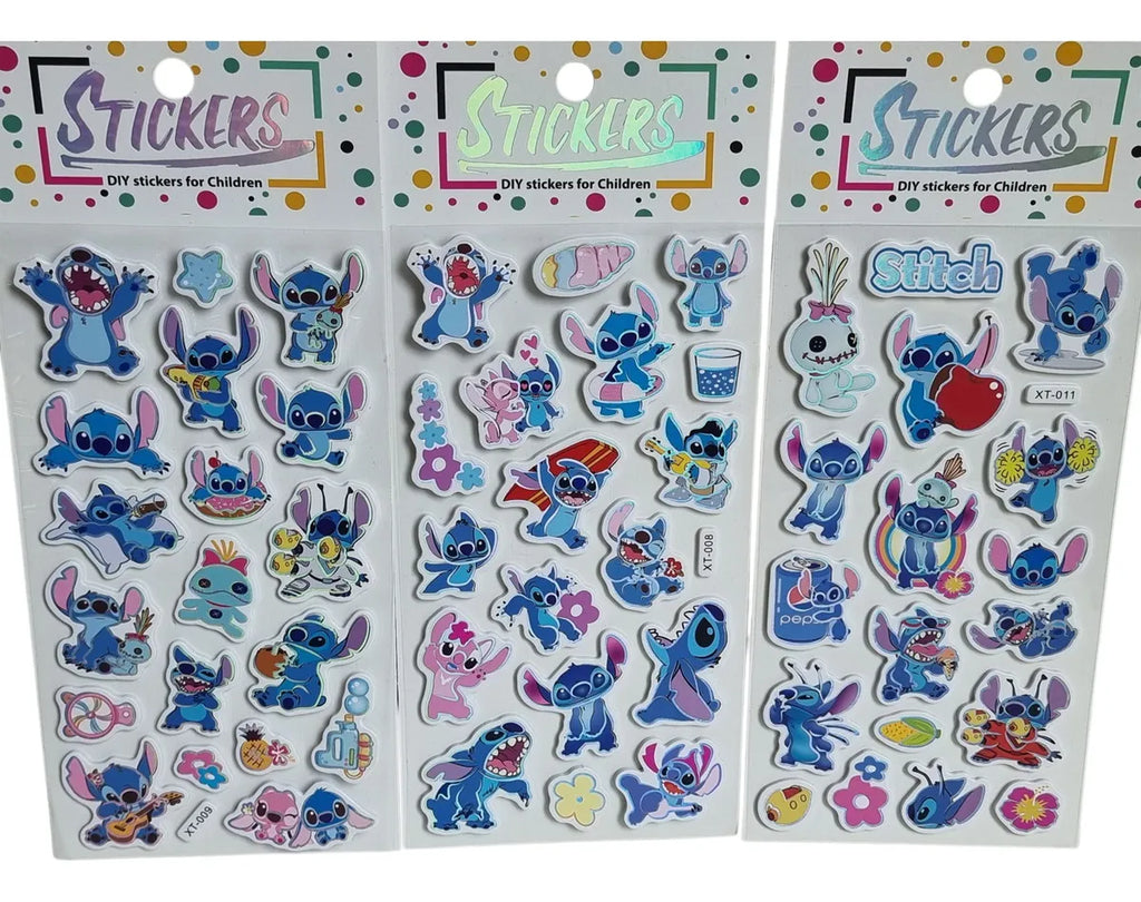Stitch DIY Sticker Set for Kids – Cute Cartoon Sticker Sheets