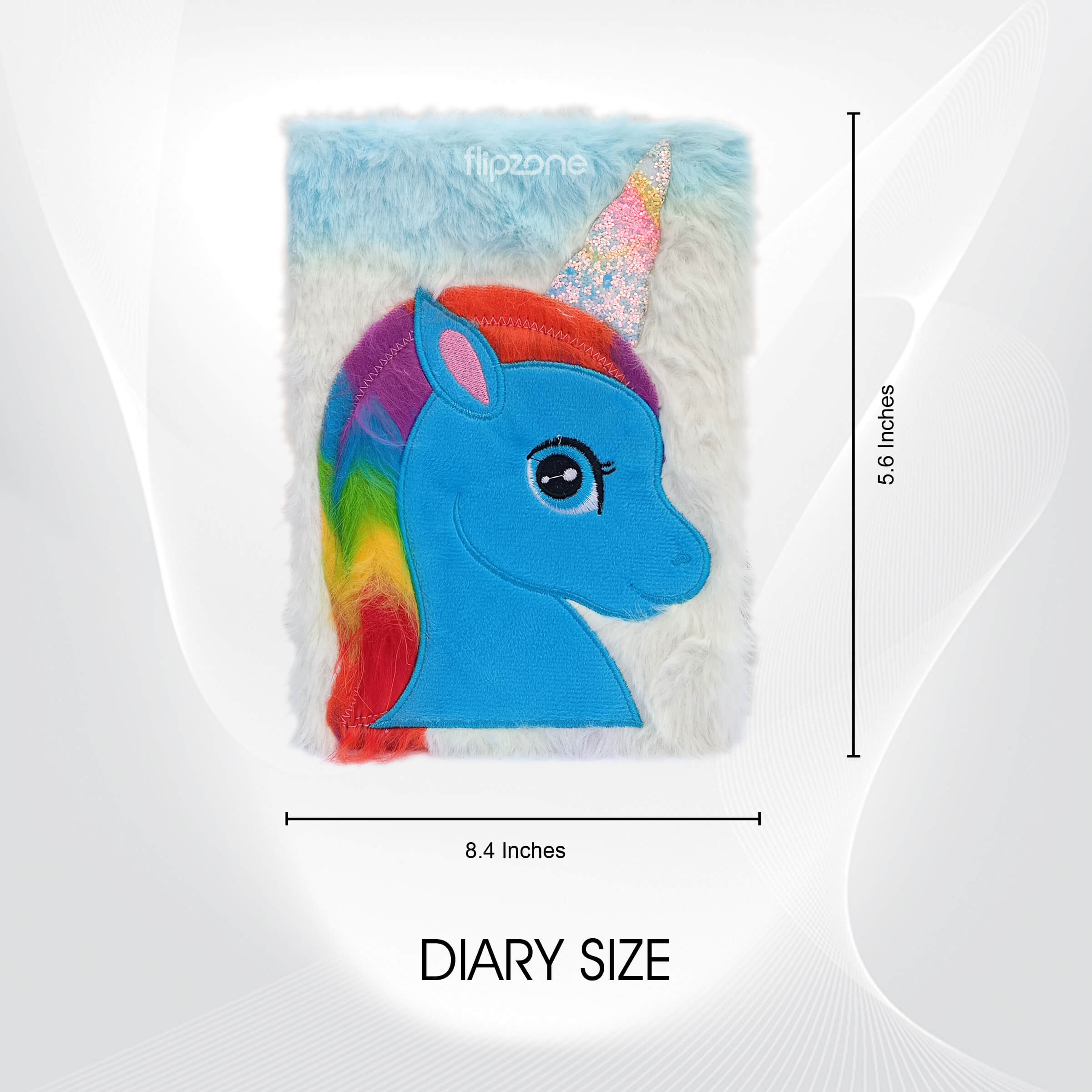 Plush Fluffy Cartoon Diary - Soft Fur Lined Journal