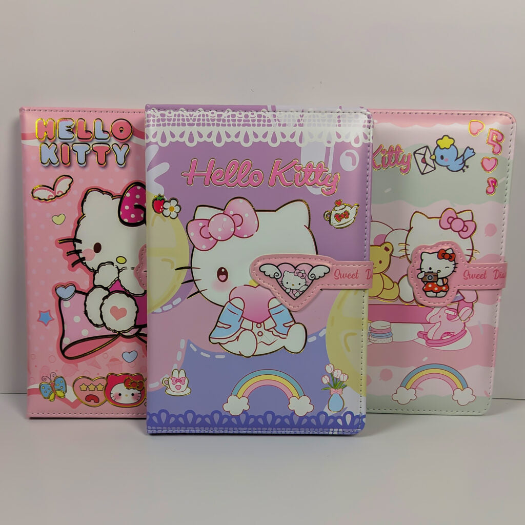 Hello Kitty Magnetic Lock Planner for Kids – A5 Size
