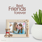 3D Bear Cartoon Photo Frame - Cute 7-Inch Baby Nursery Frame