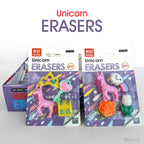 3D Unicorn &amp; Donuts Erasers Set - 4 Piece
