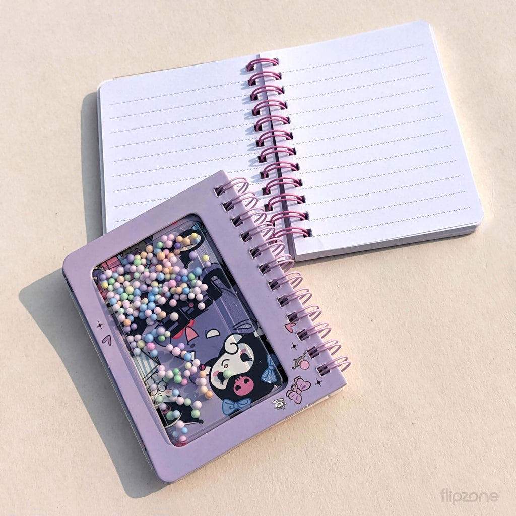 Sanrio Bubble Bead Spiral Mini Notebook - Fun Diary for Kids