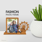 Ferris Wheel &amp; Windmill Photo Frame with Pen Holder