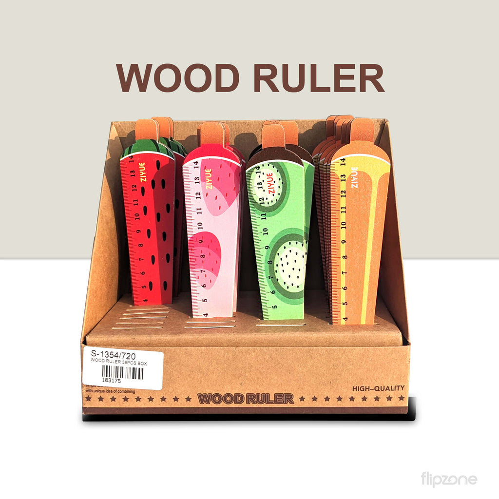 Fruit Popsicle Wooden Ruler - Cute Creative Design