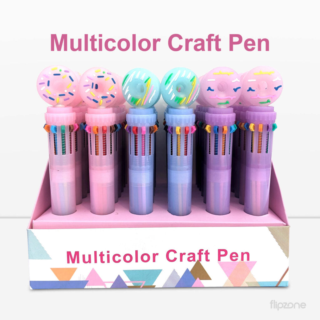 Donuts 10-in-1 Multi-color Ballpoint Pen for Kids