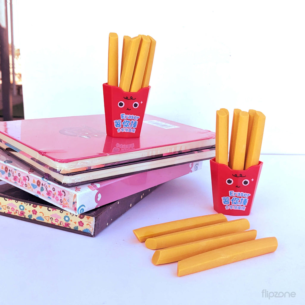 French Fries Eraser Box - Kids Fun Stationery - FLIPZONE