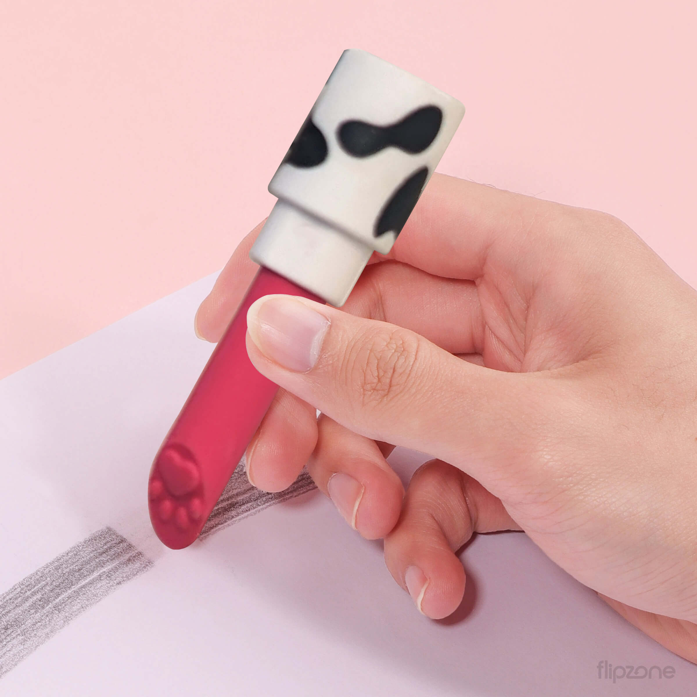 Cat Paw Lipstick Shaped Eraser - Kids Fun Stationery