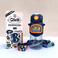 Cute Eyes Plastic Water Bottle for Kids with Adjustable Strap