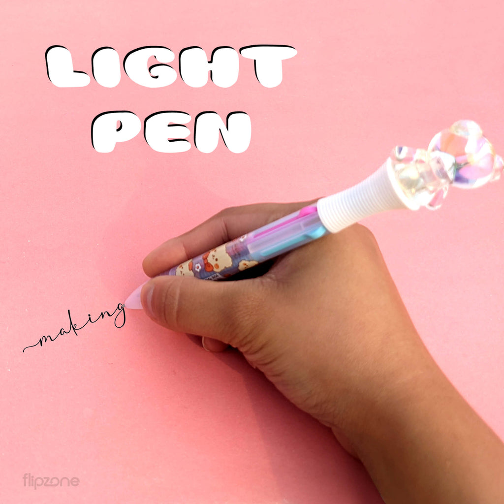 Cat Paw &amp; Bear 4-in-1 Multi-color Ballpoint Pen for Kids