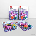3D Unicorn &amp; Donuts Erasers Set - 4 Piece
