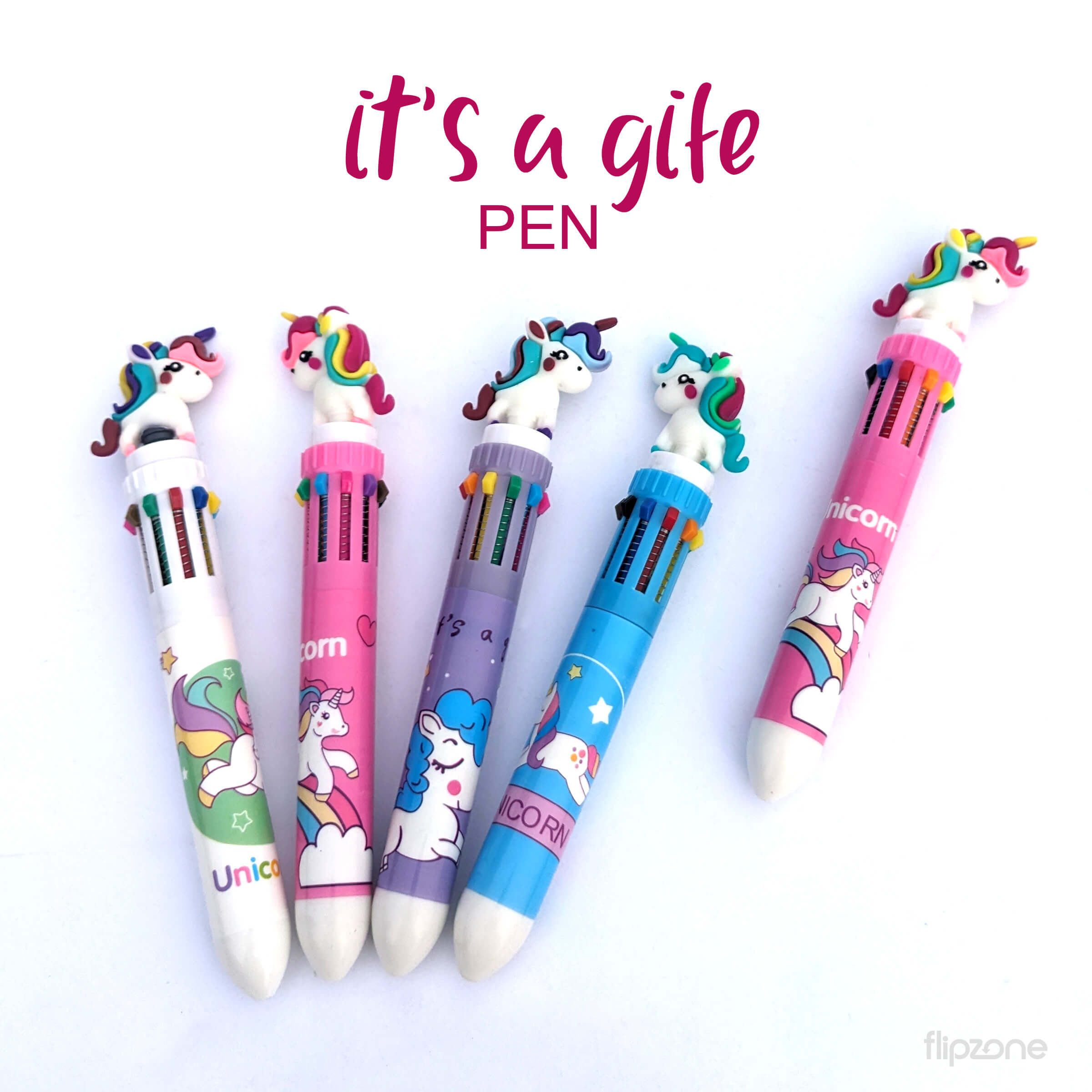 Unicorn 10-in-1 Multi-color Ballpoint Pen for Kids